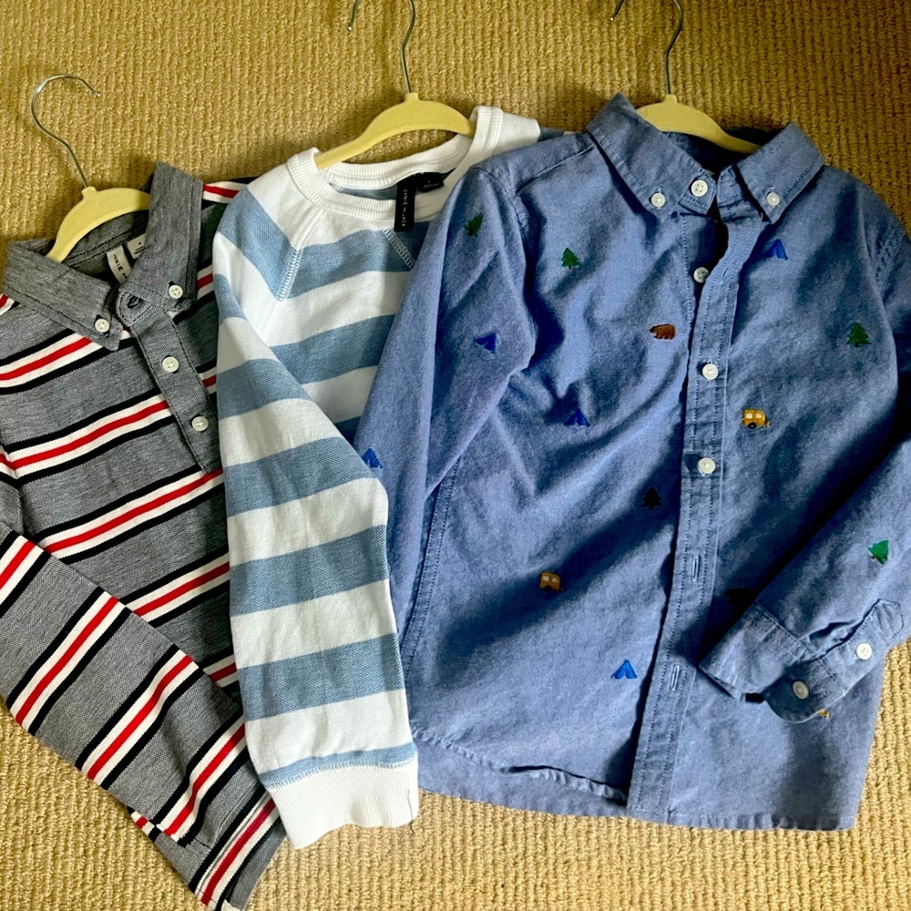 Janie and Jack 4T boys shirt lot